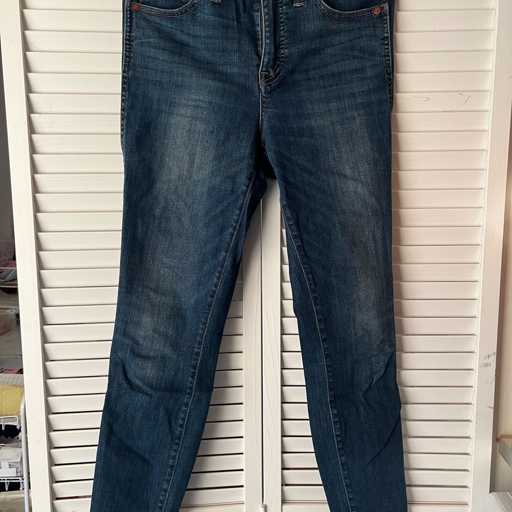 madewell 10 high rise skinny jeans size 27